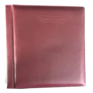 Coin Album 108 Pocket Storage Holders Collection Coin Storage Album Book Red Color